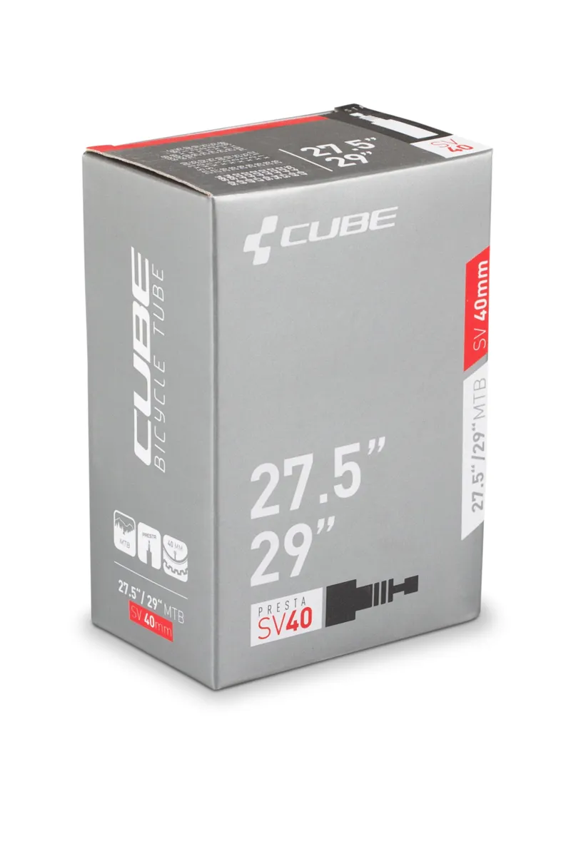 2020 Cube 27.5/29in MTB SV 40mm Inner Tube in Black