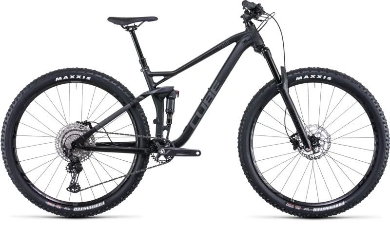 2022 Cube Stereo 120 Race Mountain Bike in Black Ex-Hire